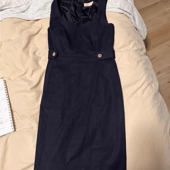 Tory Burch Midnight Blue Midi Dress - divino.acegroup.co.in